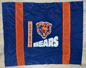 RARE Vtg Chicago Bears NFL Jersey Pillow Case LARGE Blue & Orange 29x23 Vintage - Picture 1 of 10