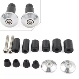 7/8'' Handle Bar End Weights Handlebar Grips Cap Plugs Dirt Bike Motor Silver US - Foto 1 di 8