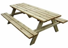 Tavolo in legno da esterno tavolo con panca pic nic campeggio giardino spiaggia