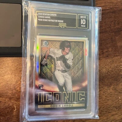 2023 Bowman Chrome - Bowman Iconic #BI-18 Corbin Carroll (RC) - Image 1 of 2