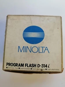 MINOLTA PROGRAM FLASH D-314i With Case - Picture 1 of 7