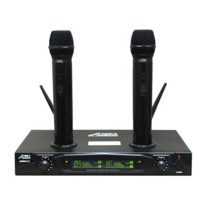 Audio 2000S AWM6113 Sistema Microfonico Wireless VHF Ricaricabile Doppio Canale MR - Foto 1 di 1