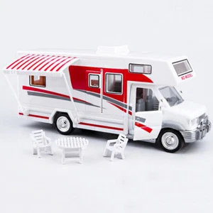 1:28 Toy Camper Motorhome RV Model Car Diecast Toy Cars Boys Toys for Kids Gifts - Picture 1 of 10
