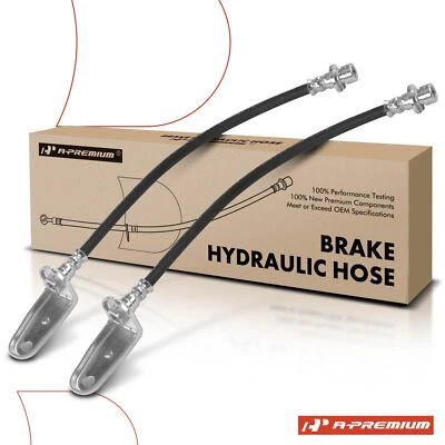 2x Manguera hidráulica de freno trasera L&R para Honda Civic 2006-2011 con frenos de tambor traseros Foto 1 de 4