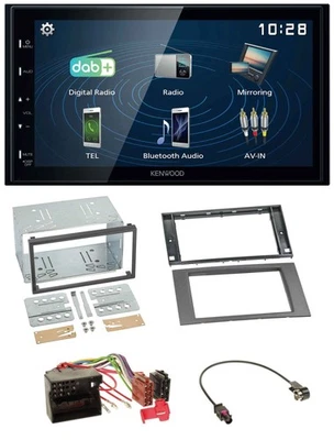 Kenwood 2DIN Bluetooth MP3 USB DAB Autoradio für Ford Fiesta Focus 04-08 anthraz - Bild 1 von 4