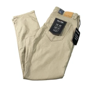 DU/ER Duer No Sweat Pants Mens 34x32 N2X Desert Khaki Brown Relaxed Fit Tencel - Picture 1 of 16
