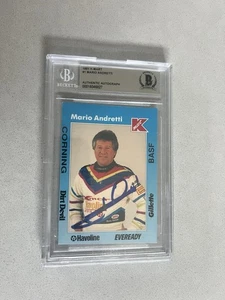 Mario Andretti signed encapsulated Card Beckett BAS cert slabbed K-Mart 1991 #1 - Picture 1 of 2