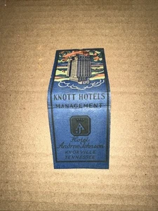 Knoxville Tennessee Andrew Johnson Hotel Vintage Matchbook Cover - Picture 1 of 3