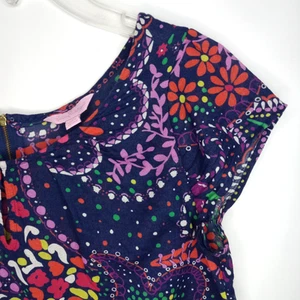 Lilly Pulitzer hauchdünnes Blumen Top Gr. M marine leichte Baumwolle Boho Preppy Bluse - Bild 1 von 19