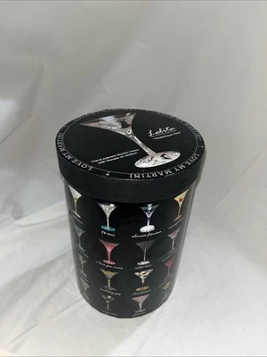 Colección Lolita Love My Martini *Glamour-tini* Vidrio pintado a mano NUEVO en CAJA Foto 1 de 3