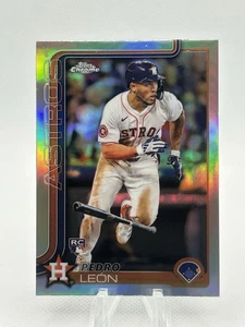 2025 Topps Chrome Pedro Leon Refractor #97 (RC) Houston Astros - Picture 1 of 2