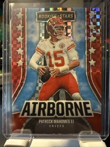 Panini Rookies & Stars 2023 - Airborne Patrick Mahomes II #AI-16 Red Plaid Prizm - Imagen 1 de 2
