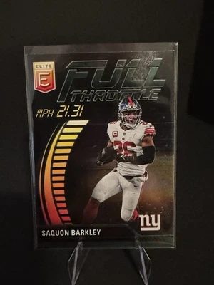 2023 Panini Donruss Elite - Full Throttle Saquon Barkley #FT-SB  - Image 1 of 2
