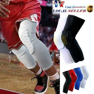 Honeycomb Pad Basketball Crashproof Antislip Knee Long Sleeve Protector Gear CFR - Picture 1 of 17