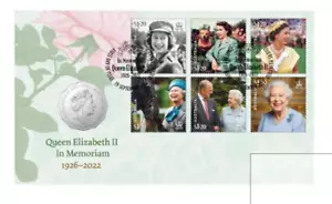 IN MEMORIAM QUEEN ELIZABETH II 2023 - 50c Memorial PNC STAMP - Bild 1 von 1
