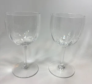 Baccarat Montaigne Optic Crystal 6.5” Tall Claret Wine Glasses Set of Two (2) - Picture 1 of 7