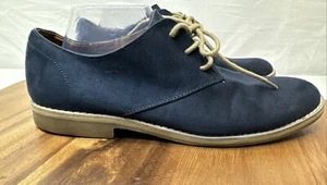 H&M Schuhe Größe 42 / US 9 Blau Wildleder Schnürschuhe Elegant / Freizeit Herren Derby - Bild 1 von 15