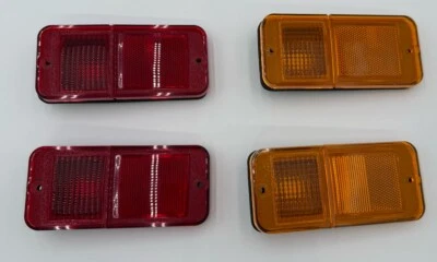 Chevrolet GMC 1968-72 camioneta pickup C10 C20 estándar ámbar y lámpara de señalización lateral roja Foto 1 de 4