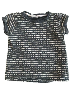 Kids Age 6 Navy S/S T-Shirt USED Matalan - Picture 1 of 3