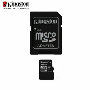 16GB 32GB 64GB Kingston 80MB/s Micro SD SDHC UHS-I Class10 Memory Card + Adapter - Zdjęcie 1 z 11