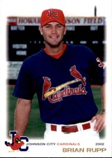 2002 Johnson City Cardinals Grandstand #9 Brian Rupp Coach Baseball Card