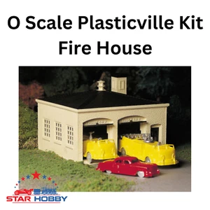 Bachmann 45610 Fire House Plasticville Kit Model Railroading - Picture 1 of 1