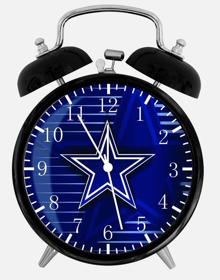 DEKAD Dallas Cowboys Alarm Desk Clock 3.75" Home or Office Decor Z16 Nice For Gift