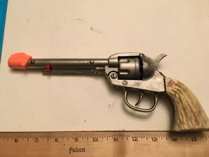 Vintage Kilgore Long Tom 1938-40 2nd Model Toy Cap Gun - Works (Rose Grips) - Picture 1 of 22