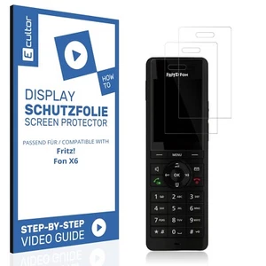 2x 3D Schutzfolie für Fritz! Fon X6 Display Folie Flexibel Full Cover - Bild 1 von 6