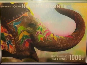 Rompecabezas Havana Nights 1000 Piezas “Elefante Pintado” Animal Safari NUEVO. - Imagen 1 de 1
