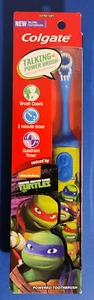 NOS 2015 BLUE Colgate Teenage Mutant Ninja Turtles TMNT TALKING Power Brush - Picture 1 of 3