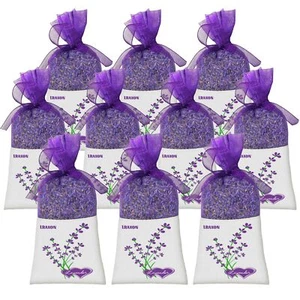 Lavender Sachet Bags,10 Packs-for Drawers and Closets Anywhere Fresheners,Dri... - Picture 1 of 8