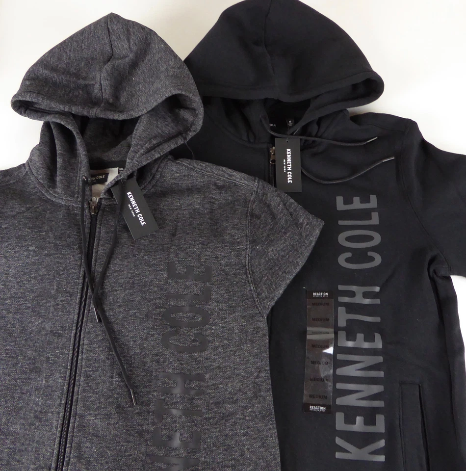 Kenneth Cole New York NY Sudadera con Capucha Forrada de Vellón Cremallera Completa con Logo Estampado Nueva con Etiquetas $79.50 Foto 1 de 1