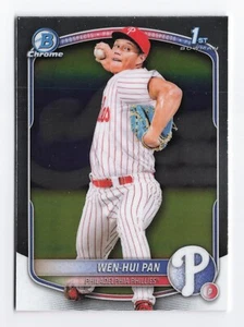 Wen-Hui Pan BCP-6 Chrome Base 1st Bowman 2025 RC Rookie Prospect Baseball Card - Picture 1 of 2