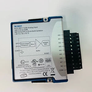 Gebrauchtes National Instruments NI 9221 NI-9221 8-Kanal 12-Bit Analog Eingangsmodul - Bild 1 von 4