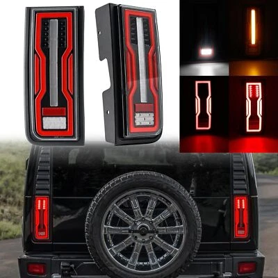 4in1 LED Tail Lights Rear Brake Turn Signal Reverse Lamp For 03-09 Hummer H2 SUV - Image 1 of 4