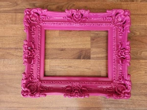 11x14 Hot Pink Ornate Picture Frame Baroque Ornate Frames Canvas Art Posters - Picture 1 of 7