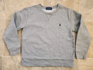 Ralph Lauren Polo Crew Neck Sweatshirt Size Youth Med Gray TAG MISSING SEE PICS - Picture 1 of 7