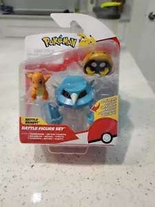 NEW POKEMON BATTLE FIGURE SET - CHARMANDER - METANG - KABUTO - SEALED - Picture 1 of 4
