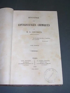 Chimie Chevreul histoire des connaissances chimiques Paris 1866 - Picture 1 of 4