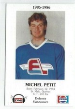 1985-86 Fredericton Express (AHL) Michel Petit