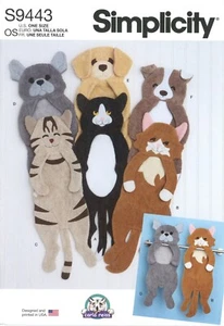 Simplicity S9443 Absorbent 24" Cat & Dog Hanging Towels UNCUT Pattern - Picture 1 of 3