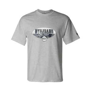 BYU Cougars Champion NCAA "Dad" Distressed Logo Men's Grey T-Shirt (M) - Picture 1 of 1