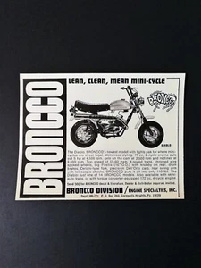 Minibicicleta Broncco The Diablo 1971 vintage anuncio original - Imagen 1 de 1