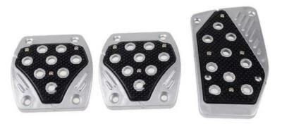 3 Pc Glow Foot Pedals Pad Covers Manual M/T BLACK Universal Non Slip  - Image 1 of 4