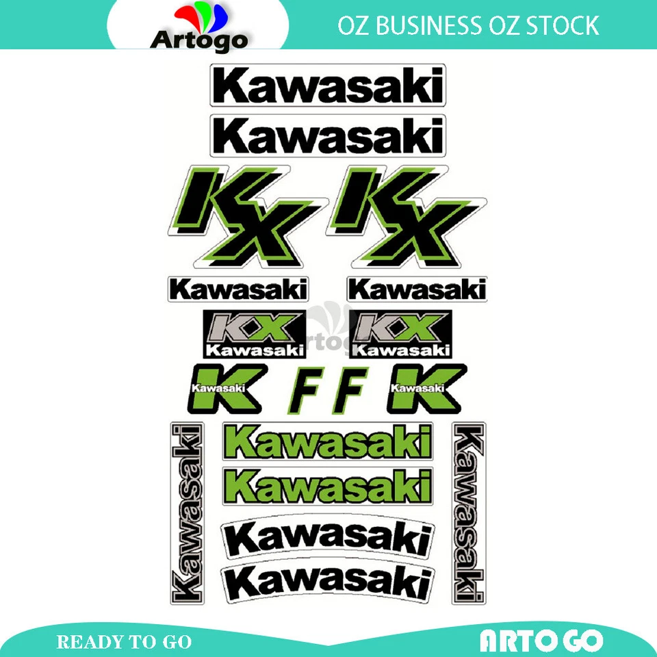 Sticker Decal Kit Sticker Kit Grahics Fit Kawasaki KX125 1994-2000 2001 2002 - Изображение 1 из 1