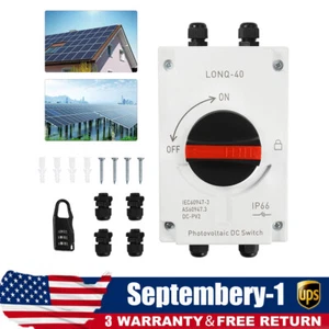 Interruptor de desconexión solar fotovoltaico impermeable disyuntor aislador CALIENTE - Imagen 1 de 20
