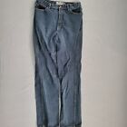 VINTAGE Calvin Klein Jeans Womens Size 16 High Rise Straight Dark Blue Denim *