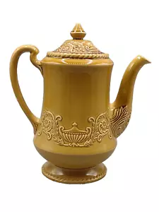 Canonsburg Regency Gold Gelb Eisenstein Keramik Kaffee Tee Kanne Vintage Retro Gebraucht - Bild 1 von 12