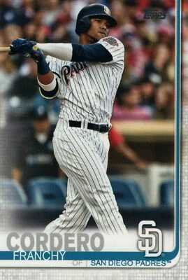 #539 Franchy Cordero San Diego Padres 2019 Topps Series 2 Baseball Card GAZ - Image 1 of 2